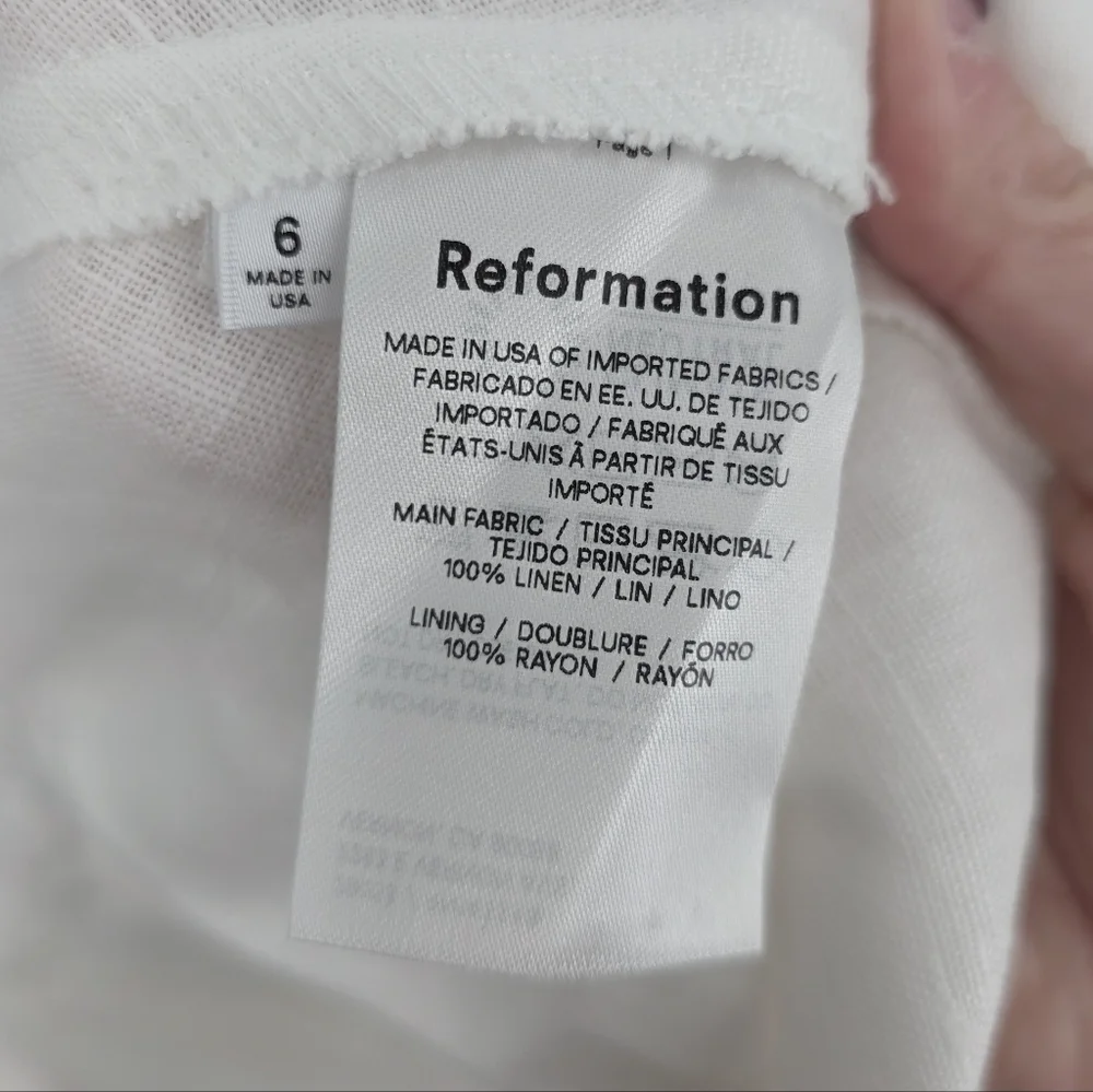 New Reformation Yucca Linen Skirt Only - Picture 4 of 8
